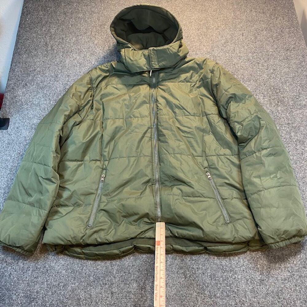 Whales Tail Outerwear Women Coat Size XXXL Army Green Puffer Coat Removable Hood